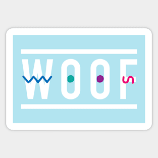 Woof Shapes Sticker